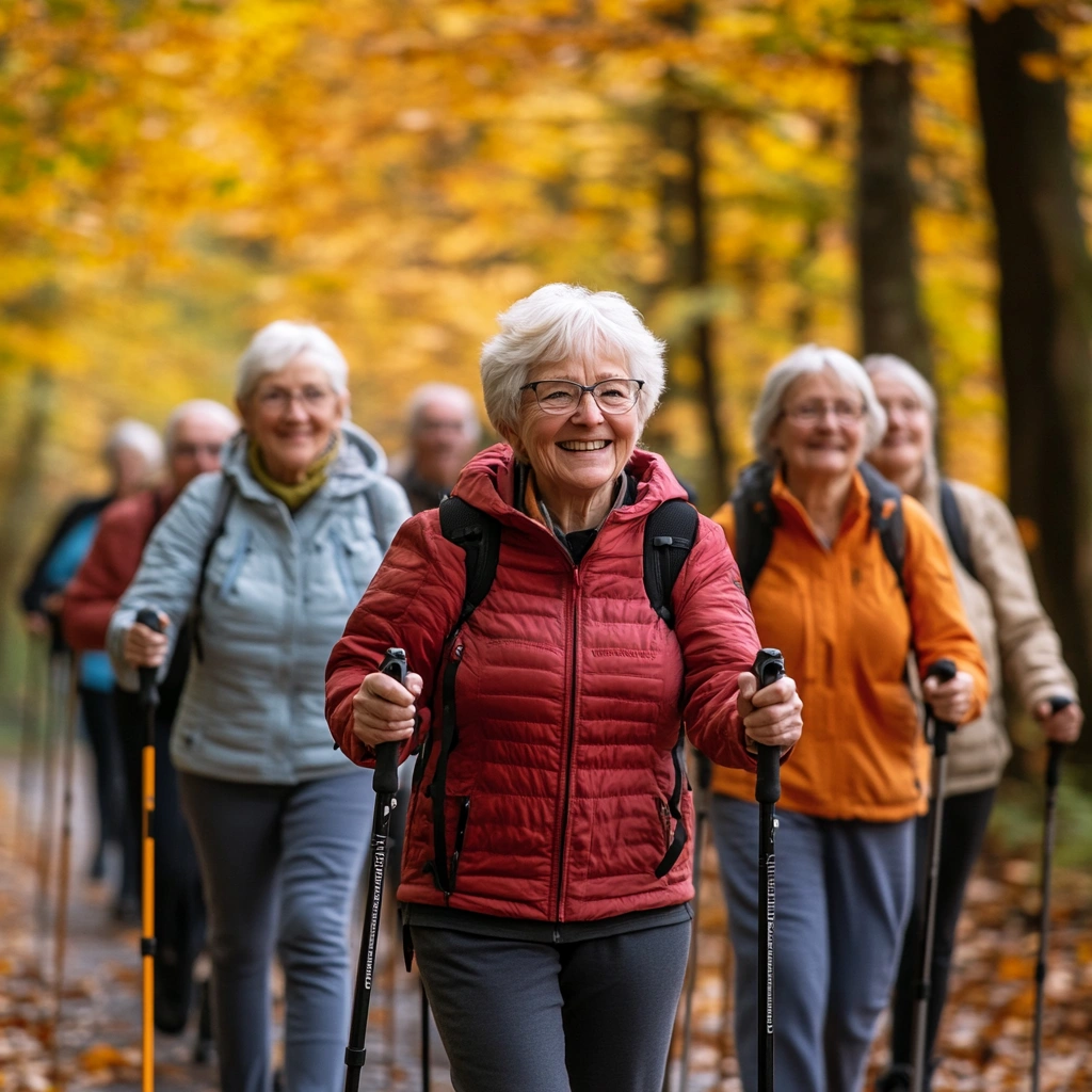 Скандинавська ходьба для пенсіонерів